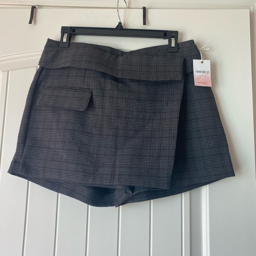 Plaid skort